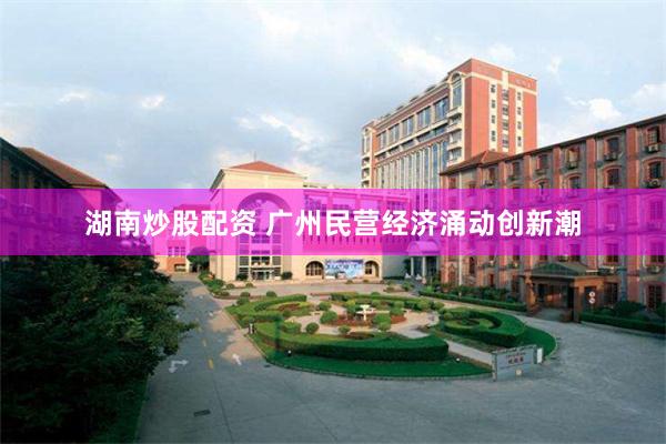 湖南炒股配资 广州民营经济涌动创新潮