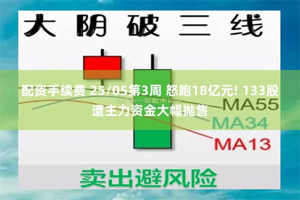 配资手续费 25/05第3周 怒跑18亿元! 133股遭主力资金大幅抛售